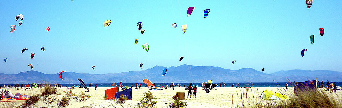 Kite-Surfen in Tarifa, Spanien
